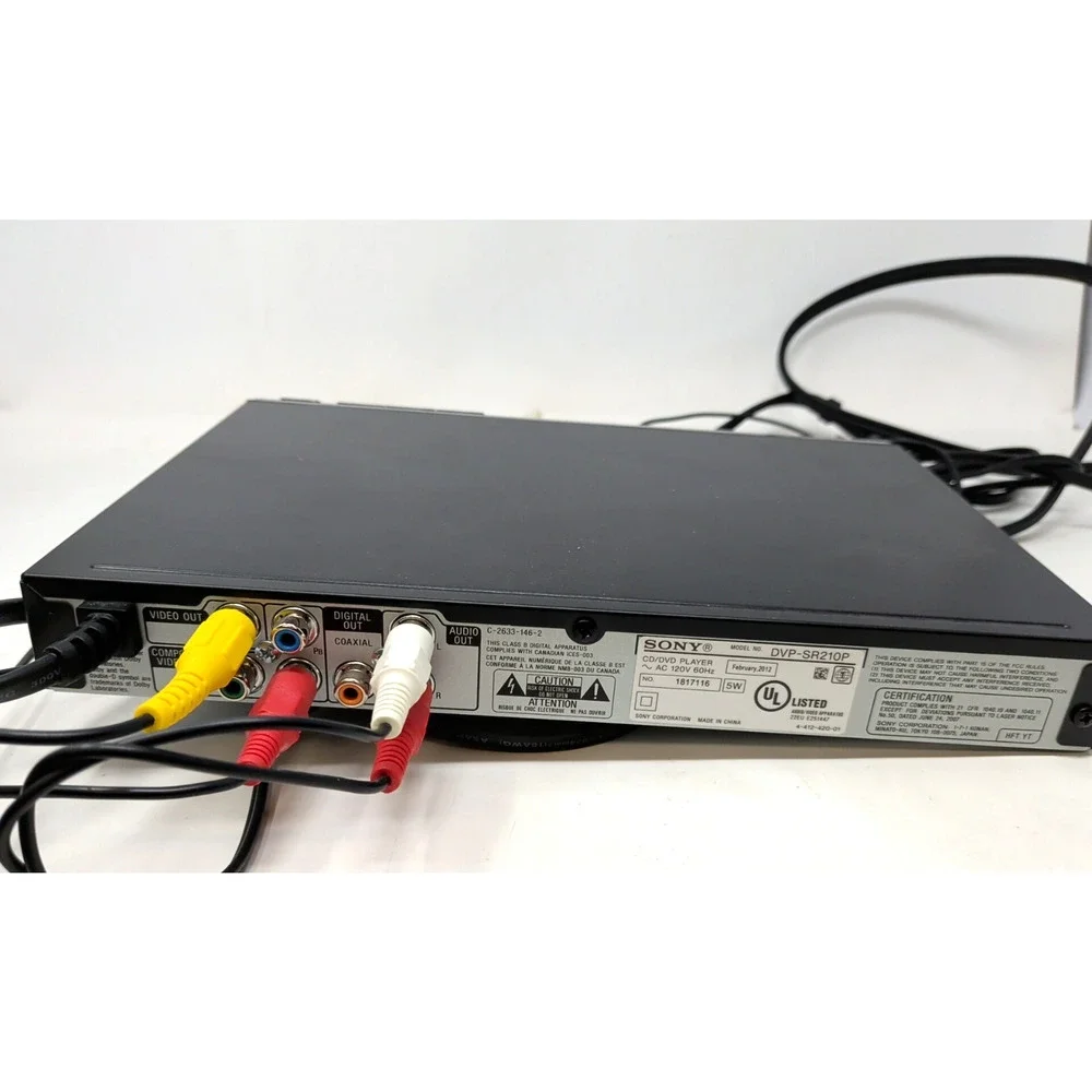 ➿ Sony DVP-SR210P Progressive Scan DVD Player 🆕 No Box with remote cables